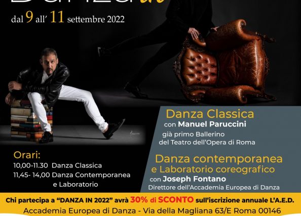 DANZA-IN DAL 9 AL 11 SETTEMBRE 2022